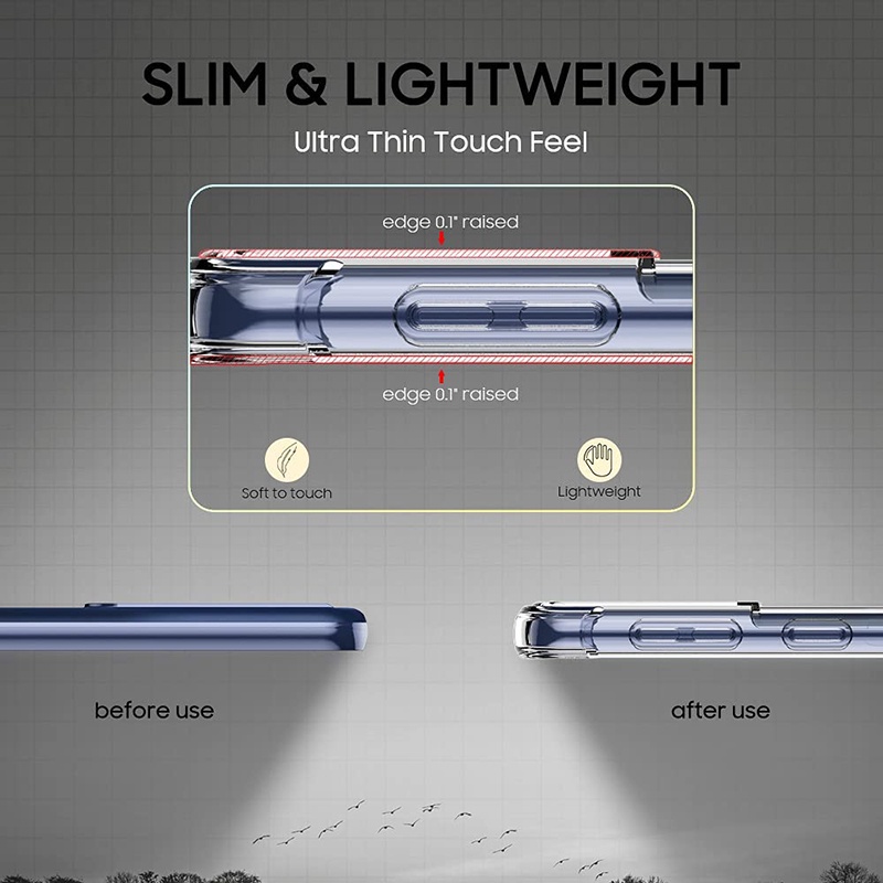 Ốp điện thoại tpu nhựa cho Samsung Galaxy S8 S9 S10 S20 S21 S22 Plus Note 8 9 10 20 Ultra
