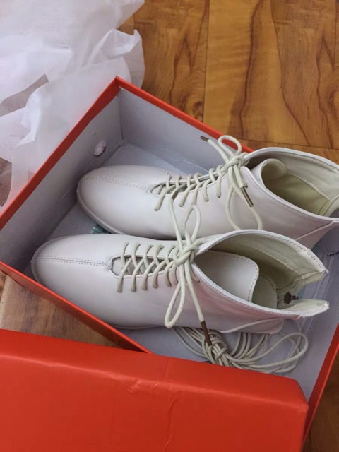 Giày Bốt cổ lửng Martin, bốt buộc dây, đế cao 3.5cm, chất da mềm (Video +Ảnh Thật) | BigBuy360 - bigbuy360.vn