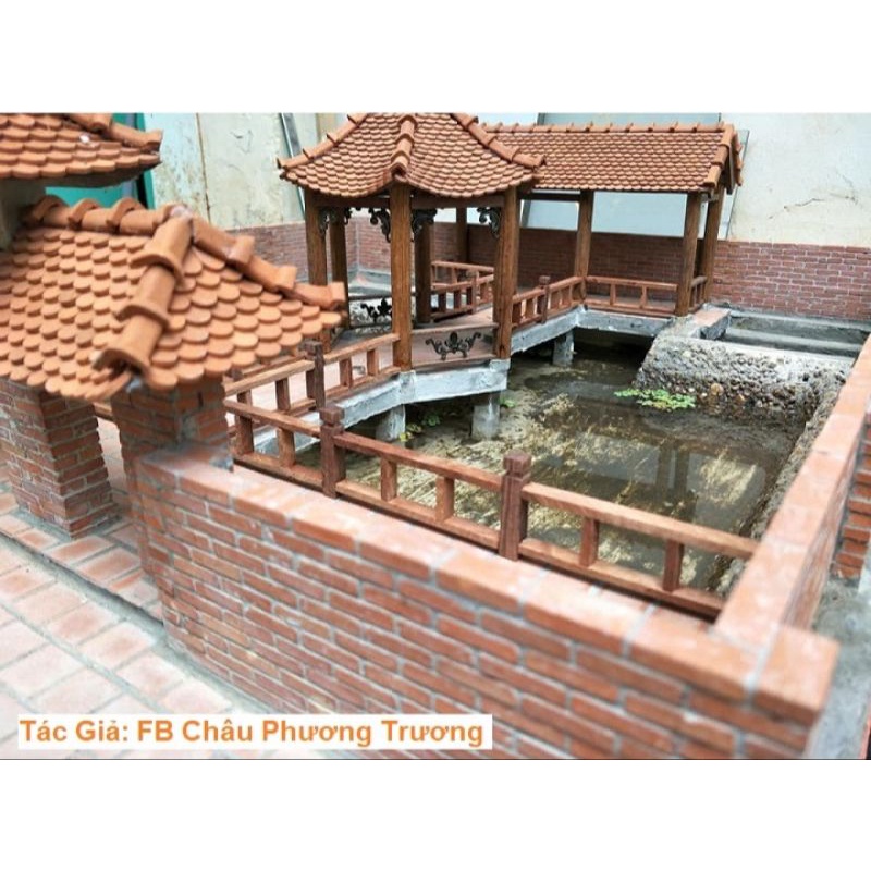 Gạch Mini Đất Sét Nung Xây Tiểu Cảnh Mô Hình Nhà DIY, Bể Cá Thuỷ Sinh