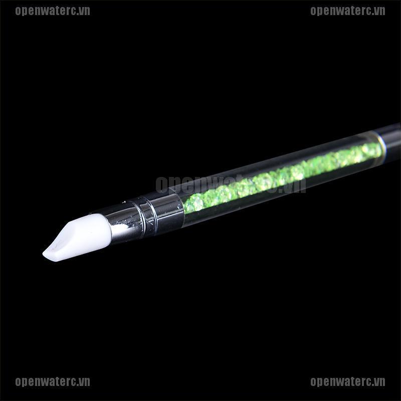 1 Cây Cọ Vẽ Trang Trí Móng Tay 2 Đầu Silicone Tiện Dụng