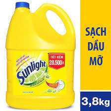 Nước rửa bát Sunlight chanh 3.8l T =3 can