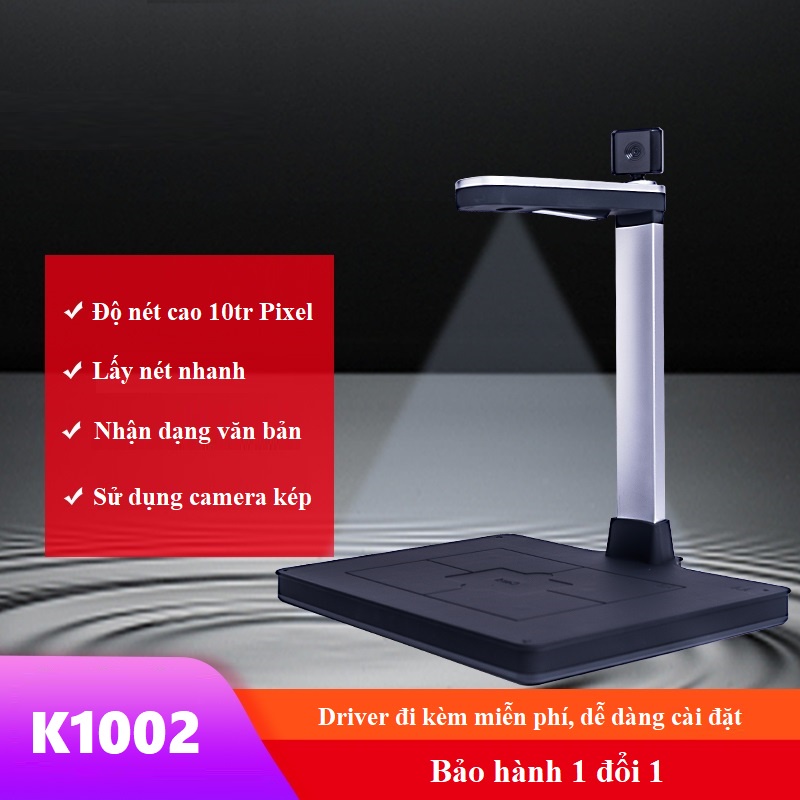 Máy chiếu vật thể 3 chiều K1002 tích hợp 2 camera cùng lúc - K1002 Visualizer Document Camera