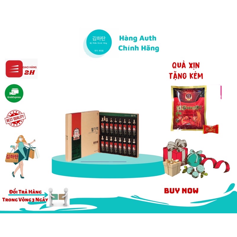 Nước hồng sâm KGC - Thương hiệu Hồng sâm chính Phủ hộp 16 ống 20ml