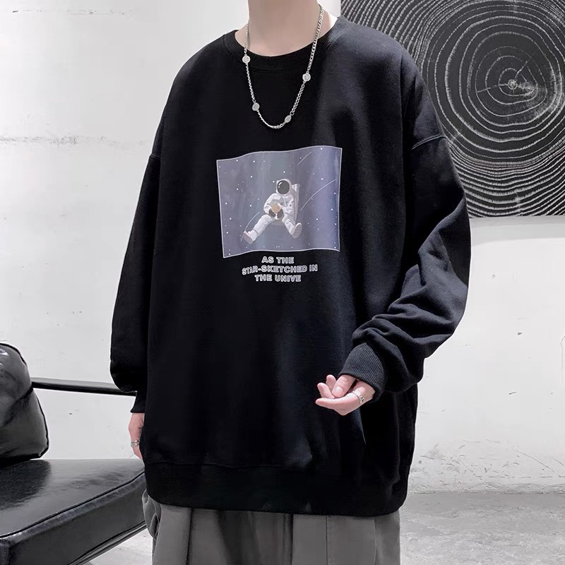 Áo sweater nỉ nam nữ form rộng unisex chất dày dặn hàng đẹp SWE05 | BigBuy360 - bigbuy360.vn