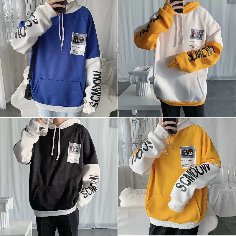 ÁO HOODIE NAM PHONG CÁCH HÀN QUỐC SỌC TAY Unisex hoodies