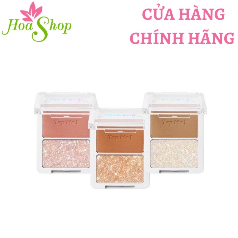 Phấn Mắt Kim Tuyến - UNLEASHIA TAP ME PALETTE DUO