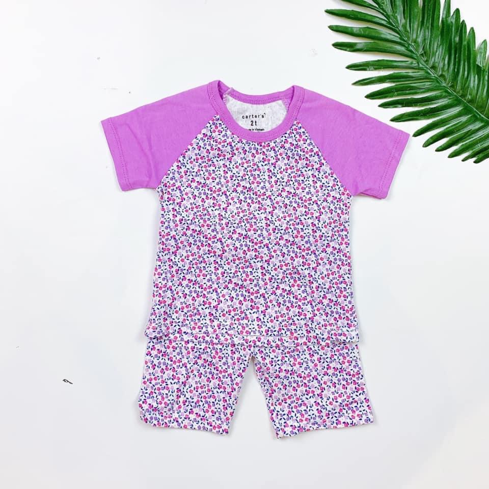 Đồ Bộ Giáp Lăng Thun Cotton Bé Gái Từ 6 Tháng - 4 Tuổi