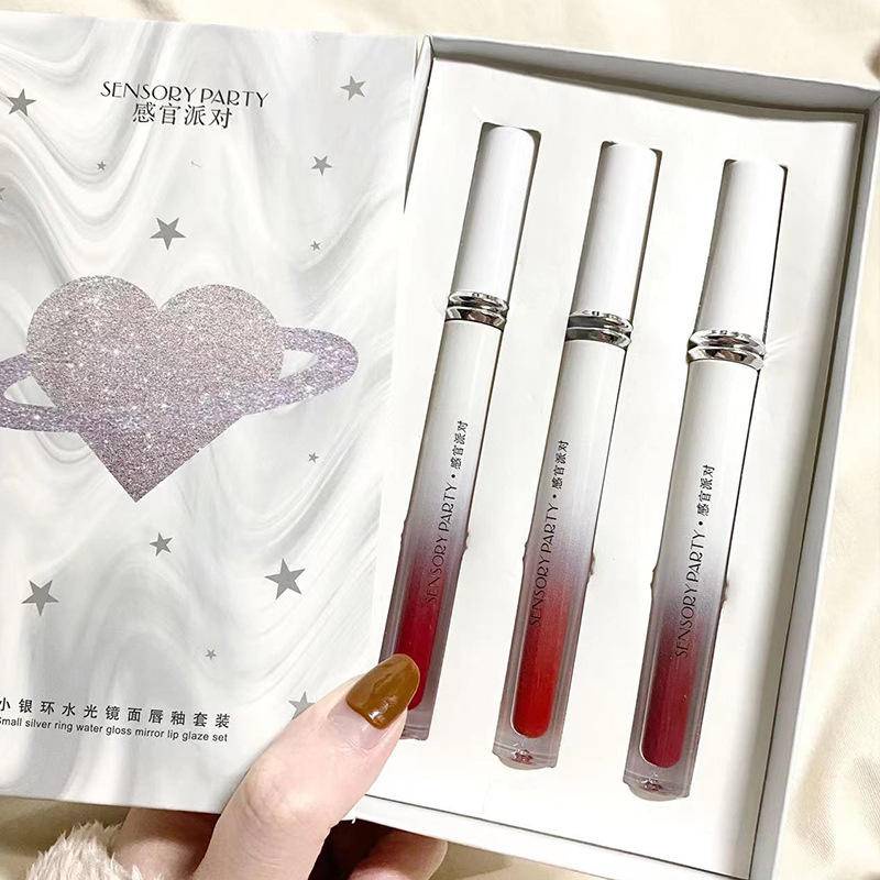 Set 3 Son Môi Chống Thấm Nước Màu Sắc Quyến Rũ