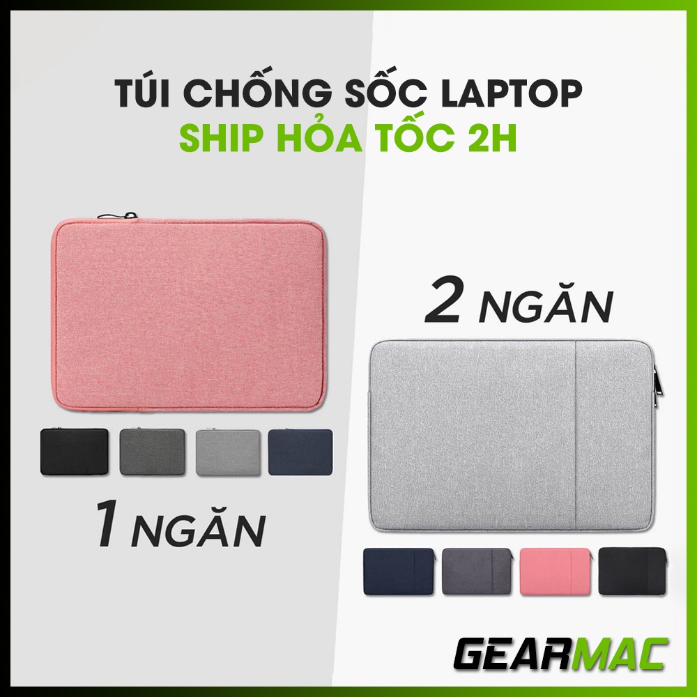 Túi đựng Laptop chống sốc Macbook 1/2 Ngăn 13.3 Inch, 14 Inch, 15 Inch, 15.6 Inch mỏng nhẹ - Túi Laptop nam nữ