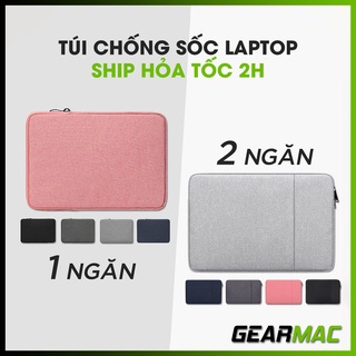 Túi đựng Laptop chống sốc Macbook 1/2 Ngăn 13.3 Inch, 14 Inch, 15 Inch, 15.6 Inch mỏng nhẹ - Túi Laptop nam nữ