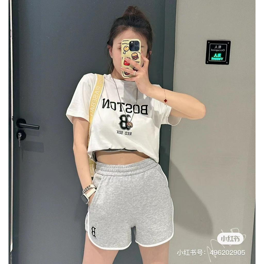 Áo Thun Thể Thao Tay Ngắn In Chữ Mlb Thời Trang Mùa Hè Cho Nữ