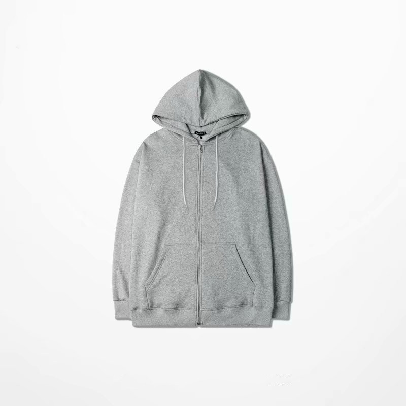 Áo Hoodie Dáng Rộng Phối Khóa Kéo Cá Tính Cho Nam Và Nữ