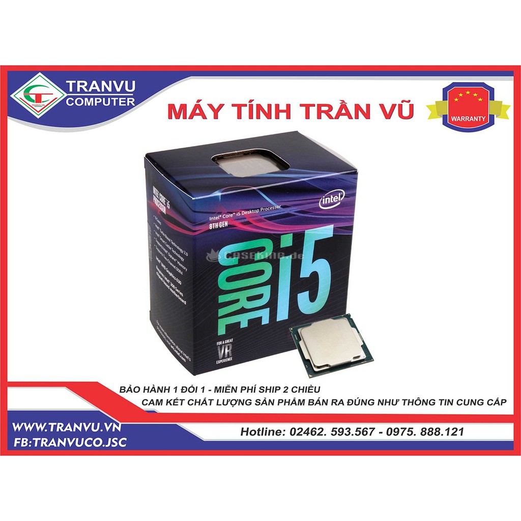 CPU Core I5 8400 Coffee Lake Box chính hãng