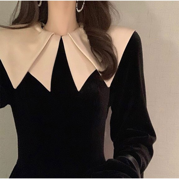 Đầm Nhung Siêu Xinh - Hàng xuất xịn y hình 100%