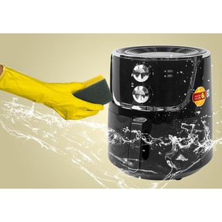 Nồi chiên không dầu MAGIC KOREA A801 6L chống dính công suất 1800W bảo hành 12 tháng màu đỏ tặng kèm giấy nến