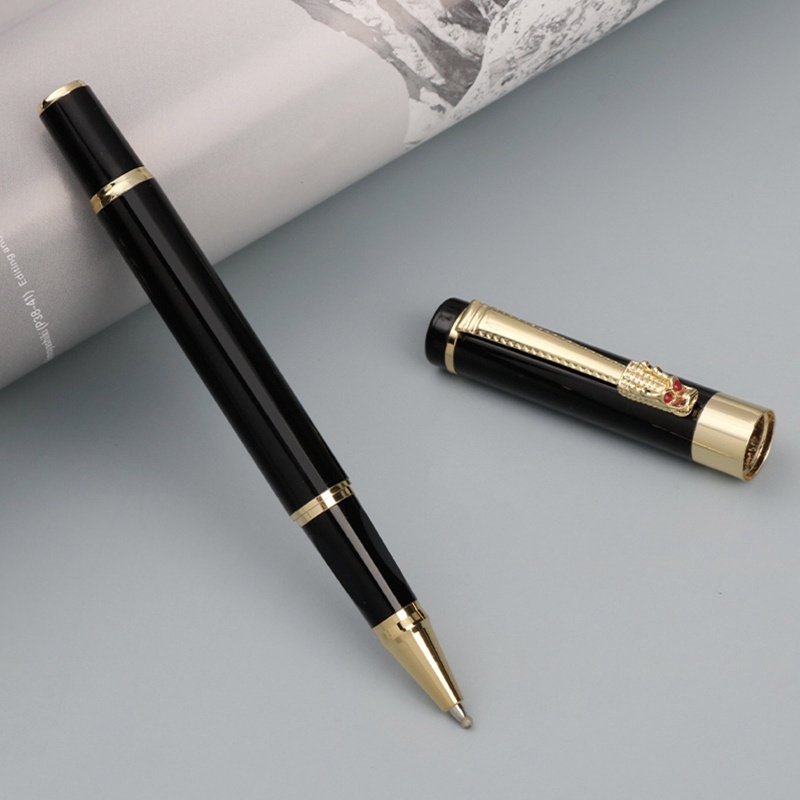 Bút Bi Kim Loại Ngòi 0.5mm Có Thể Bơm Lại Tiện Dụng Cho Văn Phòng