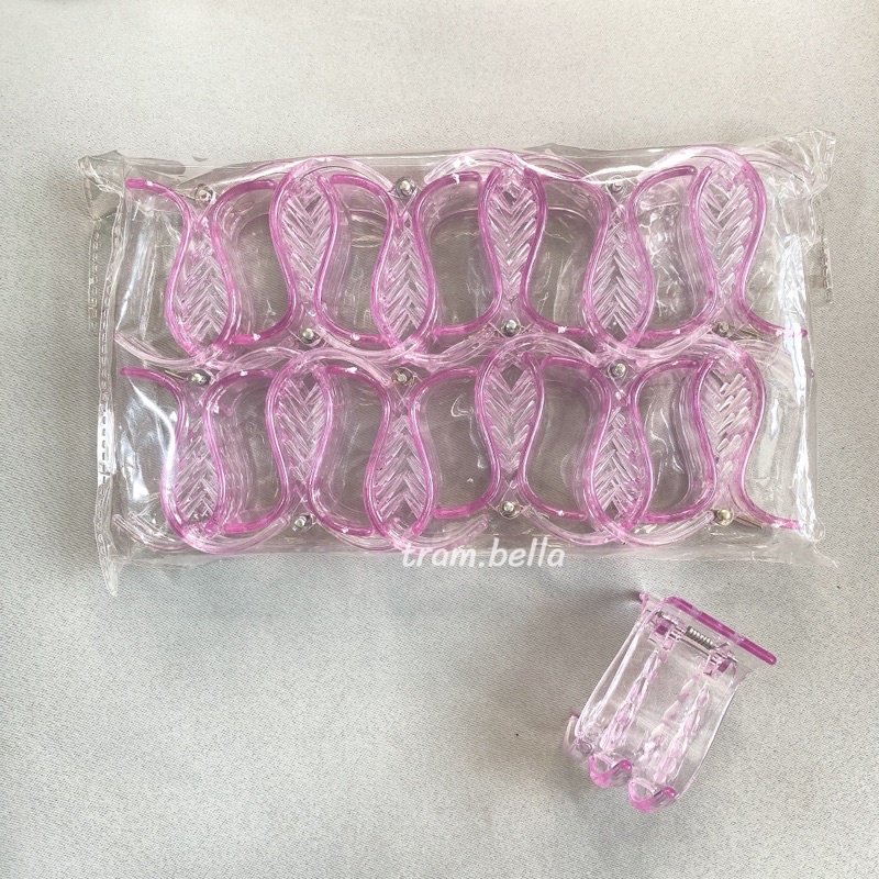 set 6 kẹp càng cua màu trong