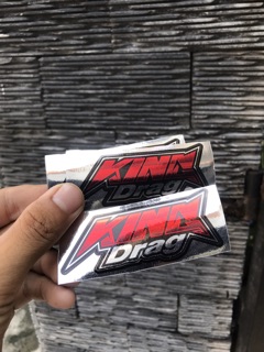 2 miếng tem kingdrag crom dán mọi bề mặt của xe