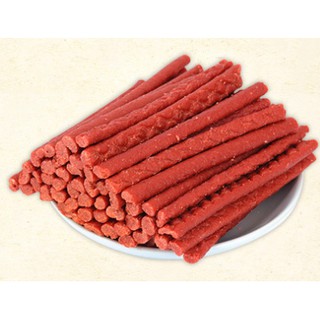 10 que bánh thưởng cho chó mèo vị thịt bò