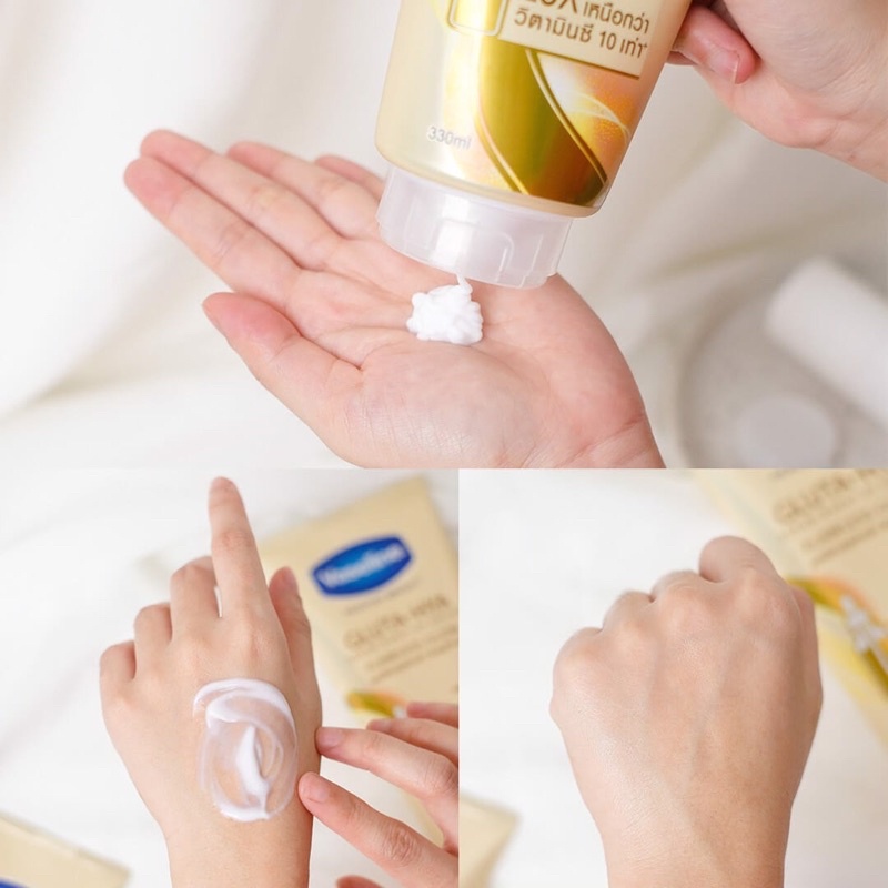 Combo Kích Trắng Nhanh Vaseline 250g & Sữa Dưỡng Thể Vaseline 10X Trắng Da, Mờ Thâm Đều Màu Da Vaseline 300ml