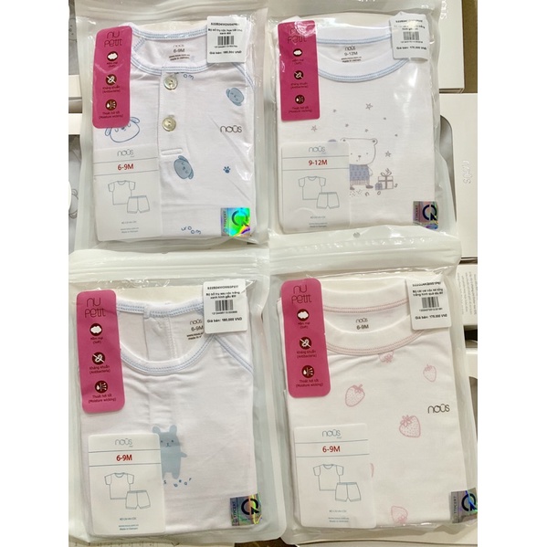 [ Nous ] Bộ cộc tay nous pettit size 3-6m và 6-9m