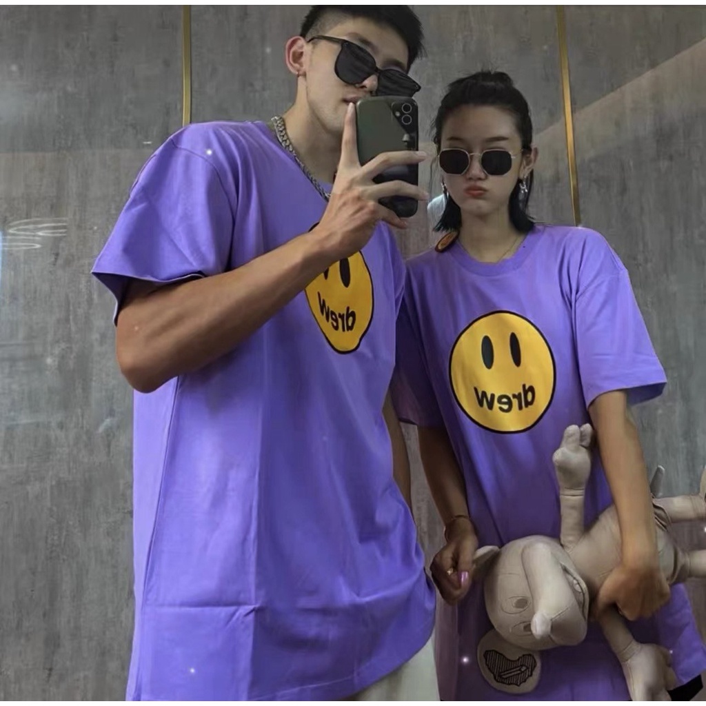 Áo thun Stee Purple DREW CVC - Giá sỉ Unisex