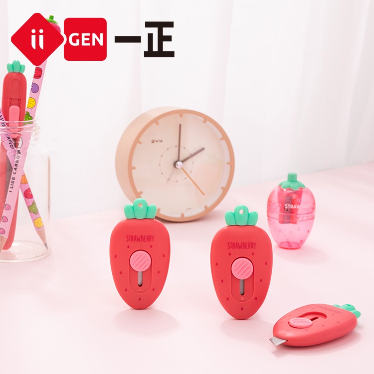 Dao rọc giấy mini hình cà rốt, dâu tây dễ thương