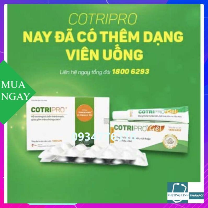 [CHÍNH HÃNG] VIÊN UỐNG COTRIPRO - CO BÚI TRĨ, NGỪA TÁO BÓN, BỀN VỮNG THÀNH MẠCH