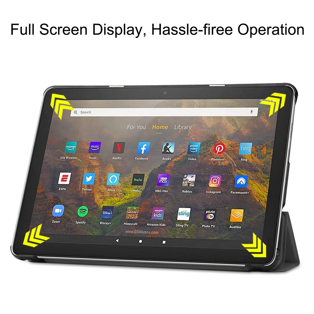 Bao Da Nắp Gập Từ Tính Màu Trơn Có Giá Đỡ Cho Amazon Fire Hd 10 2021 10.1 Inch | BigBuy360 - bigbuy360.vn