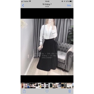 CHÂN VÁY RẬP LI DÀI SIÊU ĐẸP