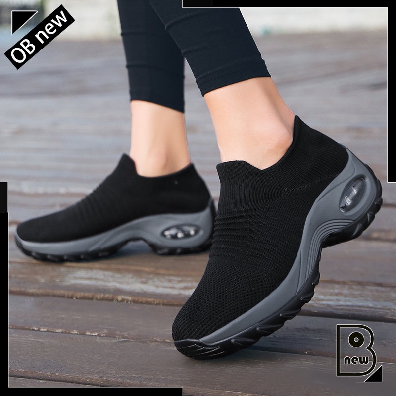 Giày Thể Thao Đế Độn Thời Trang 2022 Dành Cho Nữ Giày Slip On Plus Size: 35-43