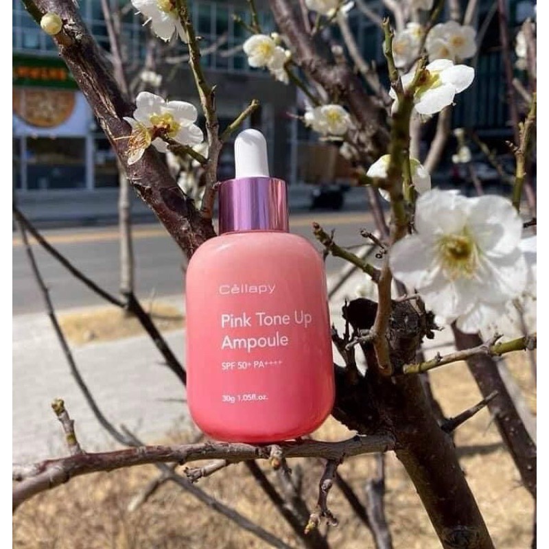 SERUM CHỐNG NẮNG DƯỠNG TRẮNG CĂNG BÓNG NÂNG TONE DA CELLAPY PINK TONE UP AMPOULE | BigBuy360 - bigbuy360.vn