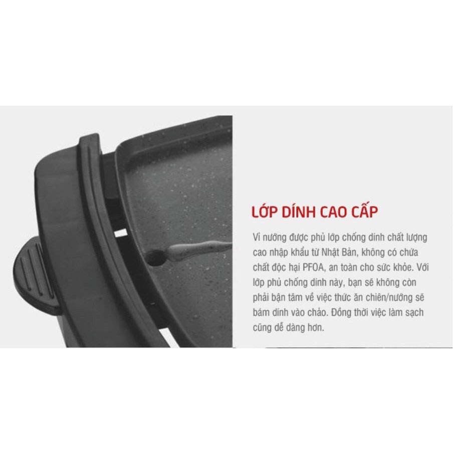 Bếp Nướng Điện Lock&Lock EJG211BLK (1800W) - Chính Hãng,BH 12 Tháng