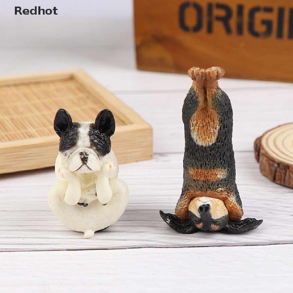 &lt; Redhot &gt; Mô Hình Chú Chó Husky Tập Yoga Vui Nhộn Kiểu Pháp