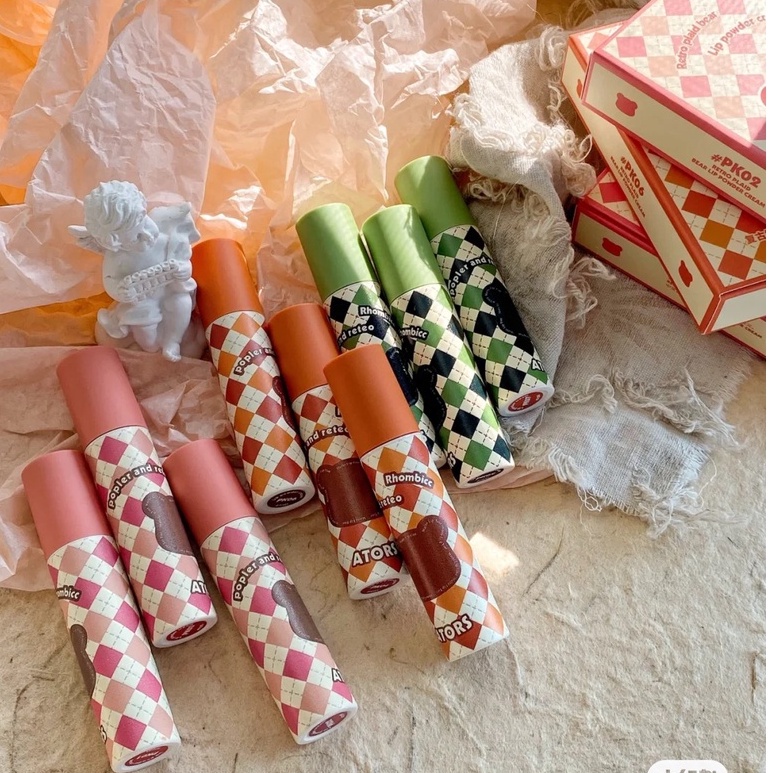 Ators Son Bóng Dưỡng Ẩm Không Thấm Nước Hình Gấu bận rộn Cho Học Sinh