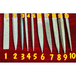 Bộ 10 dũa kim cương 180mm
