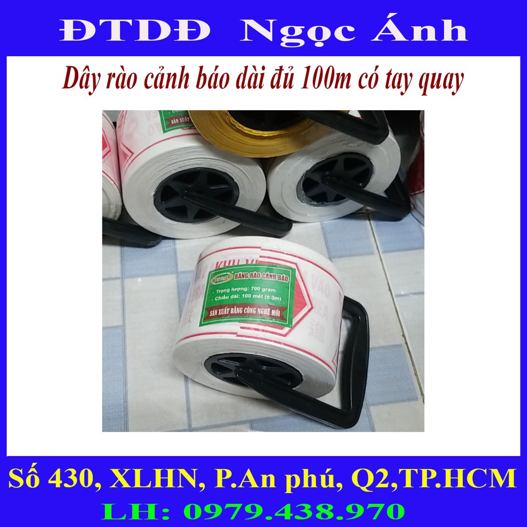 NaShop - Dây băng rào cảnh báo màu vàng, màu trắng, xây dựng, công trường, hàng tiện lợi