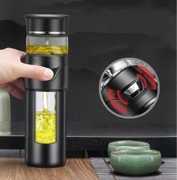 Bộ pha trà trà đẹp  Bình giữ nhiệt Edish + pha trà cực kì độc đáo , bình giữ nhiệt pha trà đa năng inox