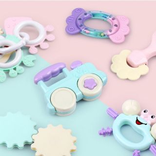 Bộ Đồ Chơi Xúc Xắc Có Gặm Nướu Cho Trẻ Sơ Sinh Từ 0-12 Tháng Tuổi 8, 9,12,13 Món XX05