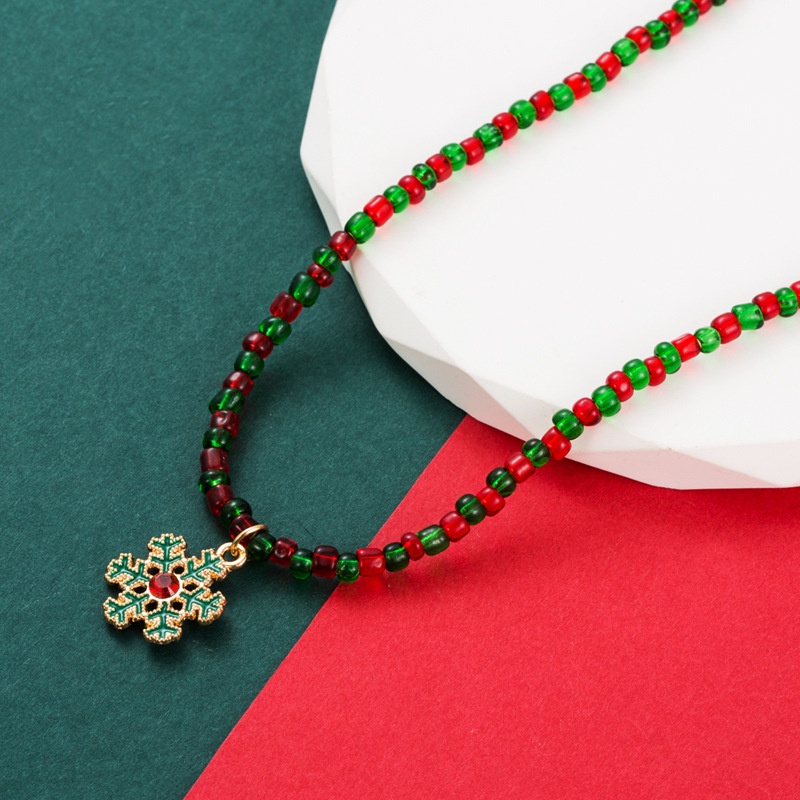 Vòng cổ Mặt Chuông Giáng Sinh Nhiều Màu Sắc Thời Trang