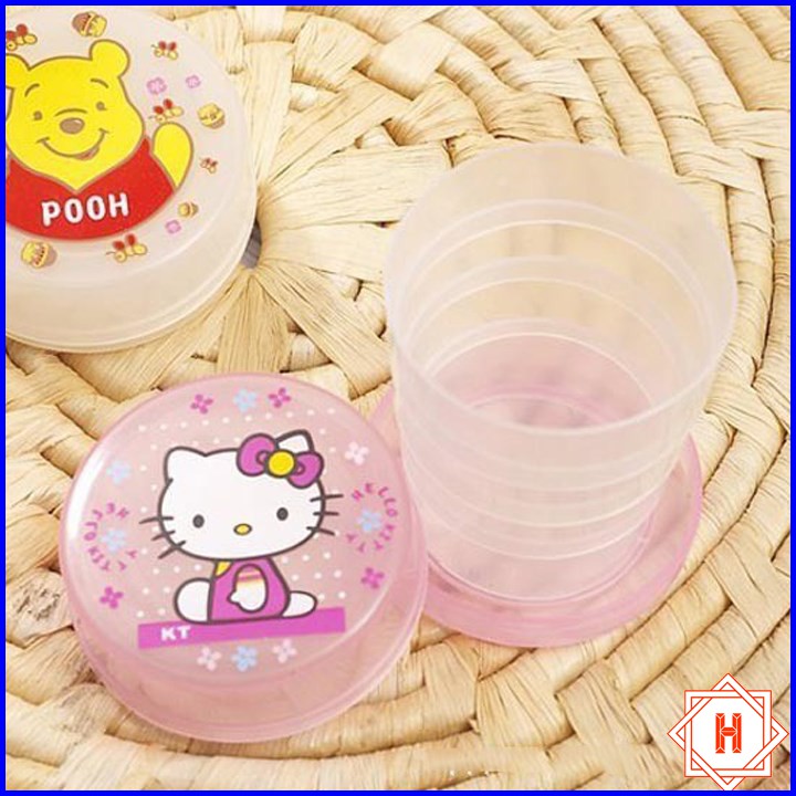 Cốc gấp gọn họa tiết hoạt hình dễ thương { H }