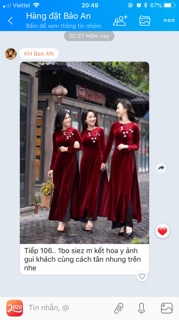 Áo dài nhung