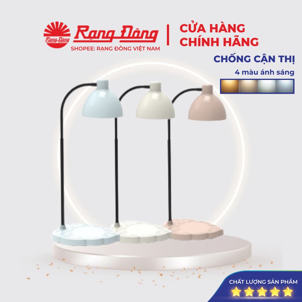 Đèn học Rạng Đông cảm ứng 8 W, chống cận thị, model RDRL60