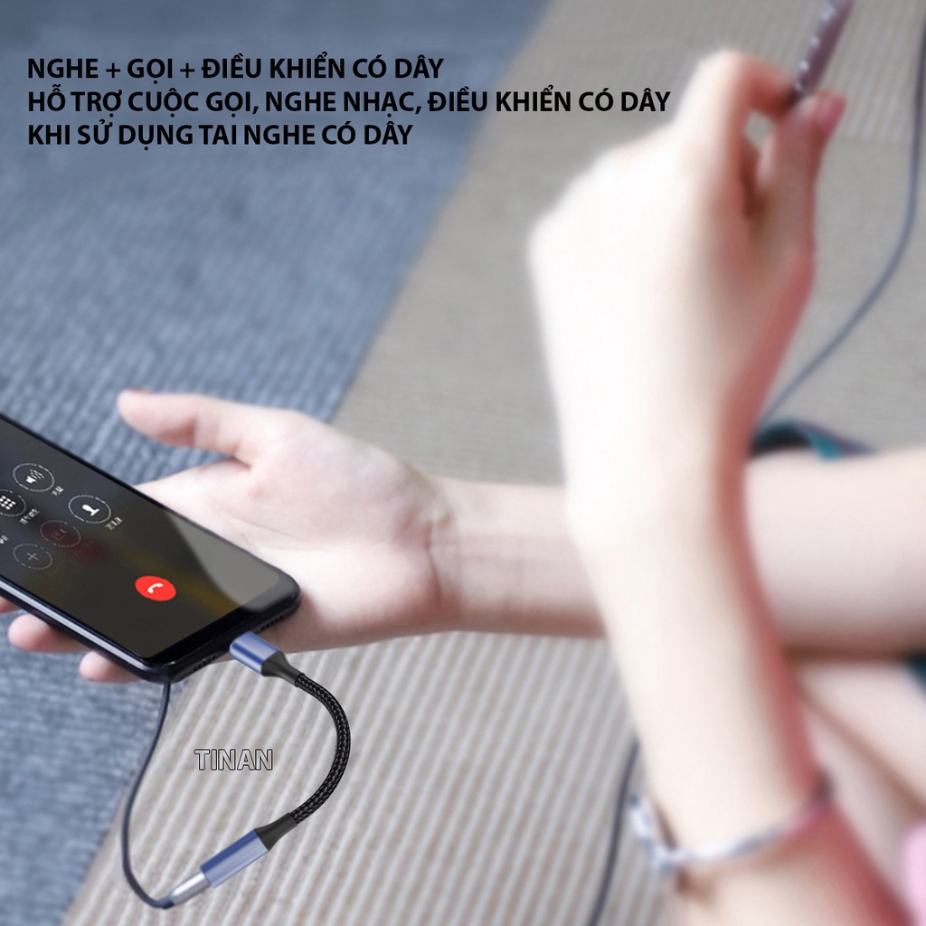 Bộ Chuyển Đổi Âm Thanh Lightning Sang Audio 3.5mm, Cho iPhone, iPad, iPod