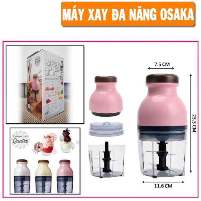 Máy Xay Sinh Tố, Máy Xay Thịt, Xay Đa, Xay Thực Phẩm Osaka, Nắp Nâu Bảo Hành 12 Tháng