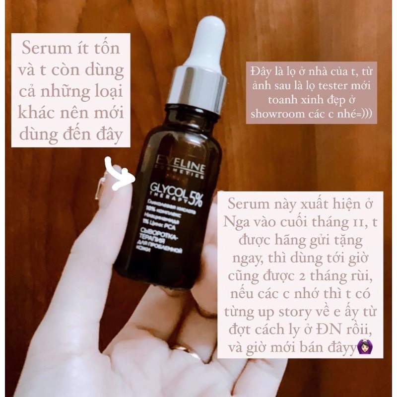 Serum Eveline Glycol Therapy 10% Niacinamide ngừa mụn, mờ thâm, giảm dầu nhờn cho da láng bóng, đều màu | BigBuy360 - bigbuy360.vn