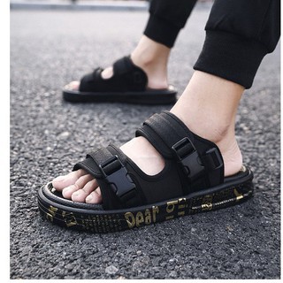 Giầy Sandal Nam Đế Chữ - quai hậu nam học sinh quai ngang Đế Chữ Mẫu Mới 2021