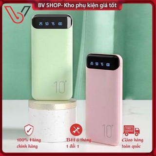Sạc Dự Phòng 10000mah, pin sạc dự phòng mini WK WP-161 10000mAh chính hãng chip sạc thông minh, màn hình Led