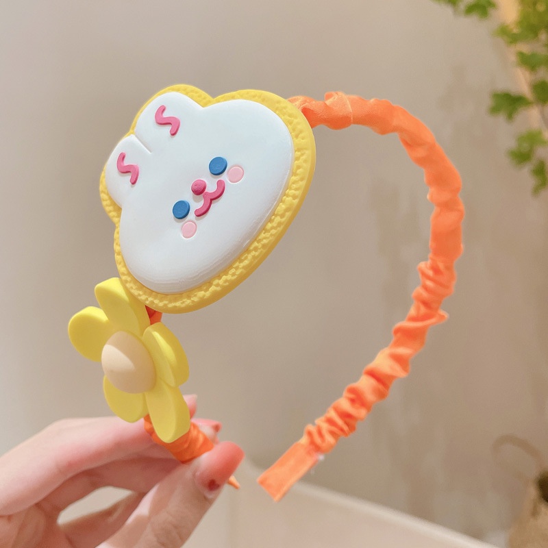 Băng Đô Cài Tóc Xếp Ly Kiểu Công Chúa Nhỏ Hoạt Hình Dễ Thương Chống Trượt Thời Trang Cho Bé Gái