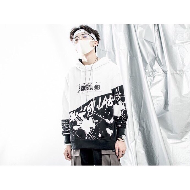 Áo khoác nỉ chui ngoại cực chất phối tuyết trắng đen - ảnh thật | BigBuy360 - bigbuy360.vn